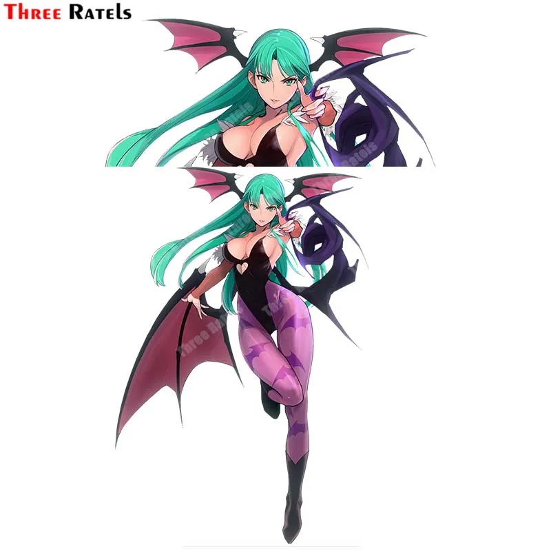 

3D стикеры Three Ratels B4 с аниме для Morrigan Aensland darkсталкеры, автомобильная наклейка, наклейки на топливный бак, крышку, декоративные водонепроницае...
