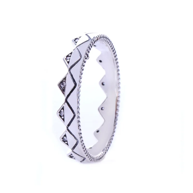 

100% 925 Sterling Silver Pan Ring New Creative Exotic Crown Ring For Women Wedding Party Gift Fashion Jewelry