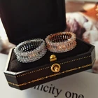 Кольцо женское из серебра 925 пробы, с цирконием, в форме багета