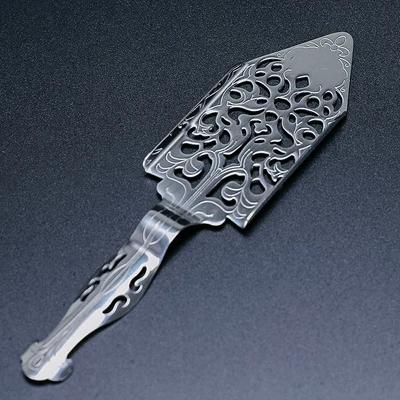 Silver Новинка 304, ложка для абсента из нержавеющей стали, для коктейлей, бара, посуда, ложка для Горького совка, стеклянная чашка, посуда для напитков, ложки, фильтрующая ложка - Цвет: Silver