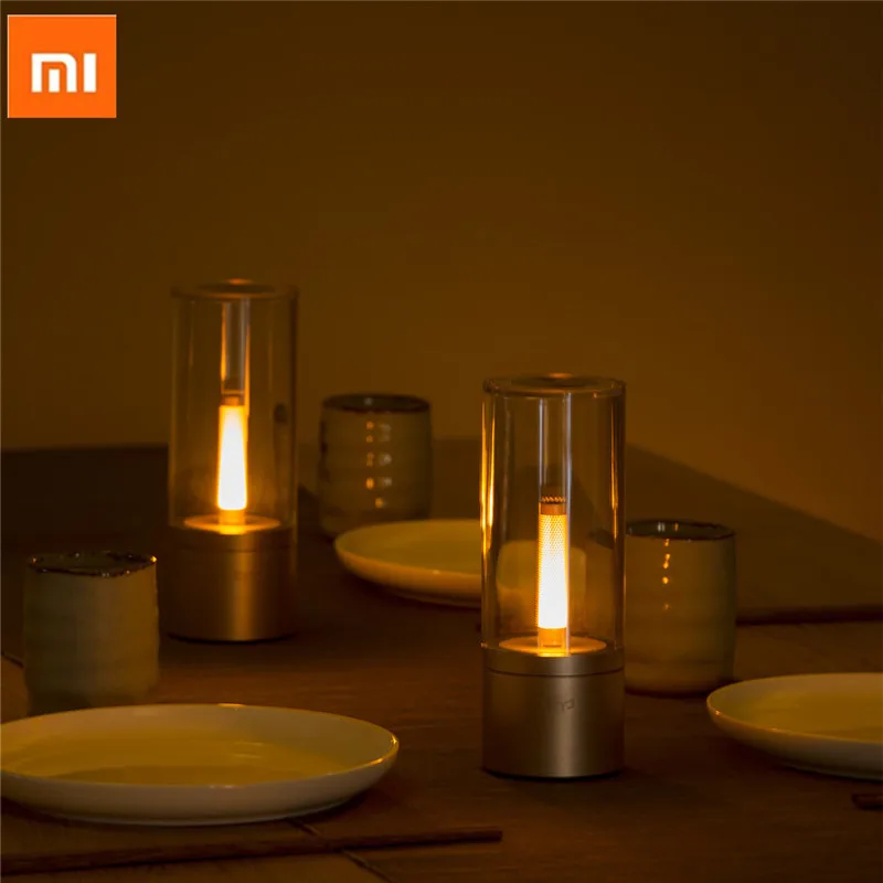Xiaomi Mijia Yeelight Smart Candle Light Indoor Yeelight Night Light Bedside Lamp Remote Touch Control Smart App