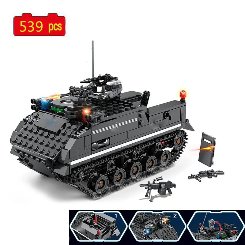 Военная серия городская полиция Второй мировой войны отслеживаемый танк спецназ