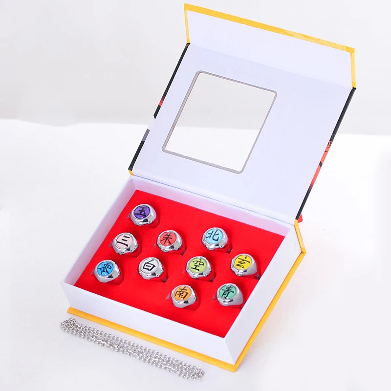 Персонализированные аксессуары для косплея Narutos модные аниме кольцо ювелирные