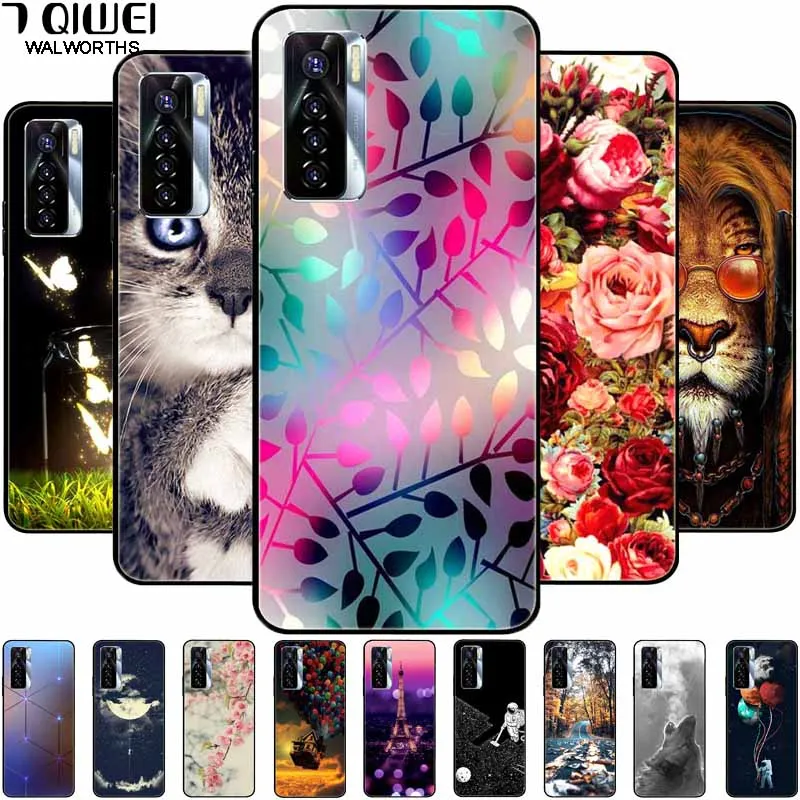 

For Tecno Camon 17 Pro Case Phone Cover Silicone Soft Fundas for Tecno Camon 17P 17 Back Cover TPU Bumpers for Camon17 17Pro