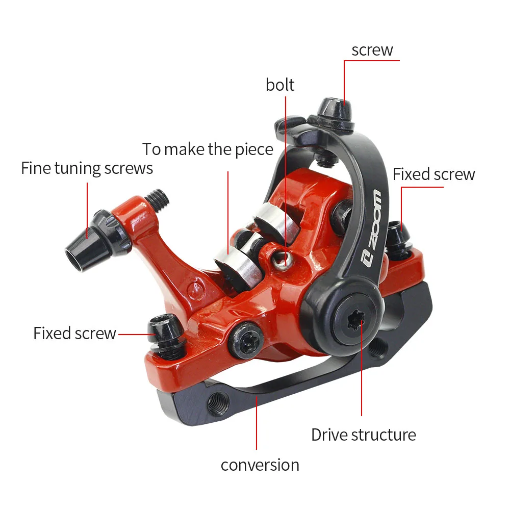 Дисковый тормоз ZOOM для MTB велосипеда DB680 механический суппорт горного шоссейного