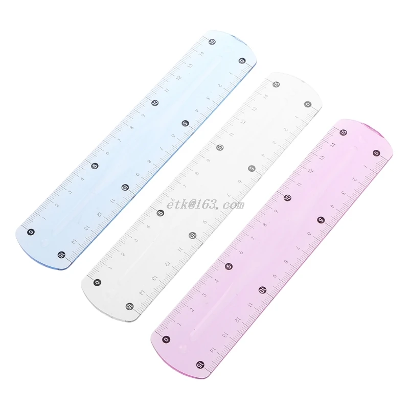 

Soft Flexible Creative Ruler Double Scales Students Stationery School Supplies