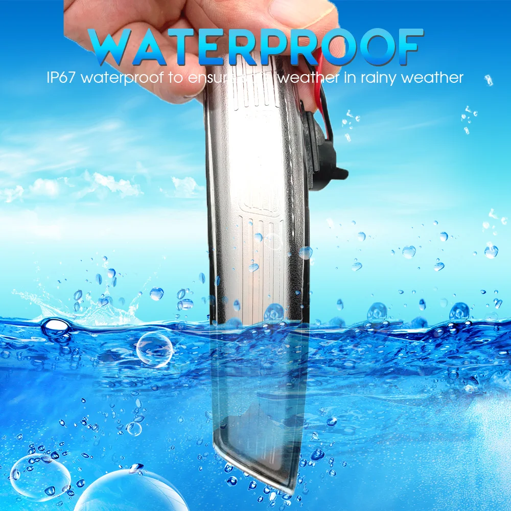 2 шт. светодиодный светильник с динамическим сигналом поворота боковым зеркалом