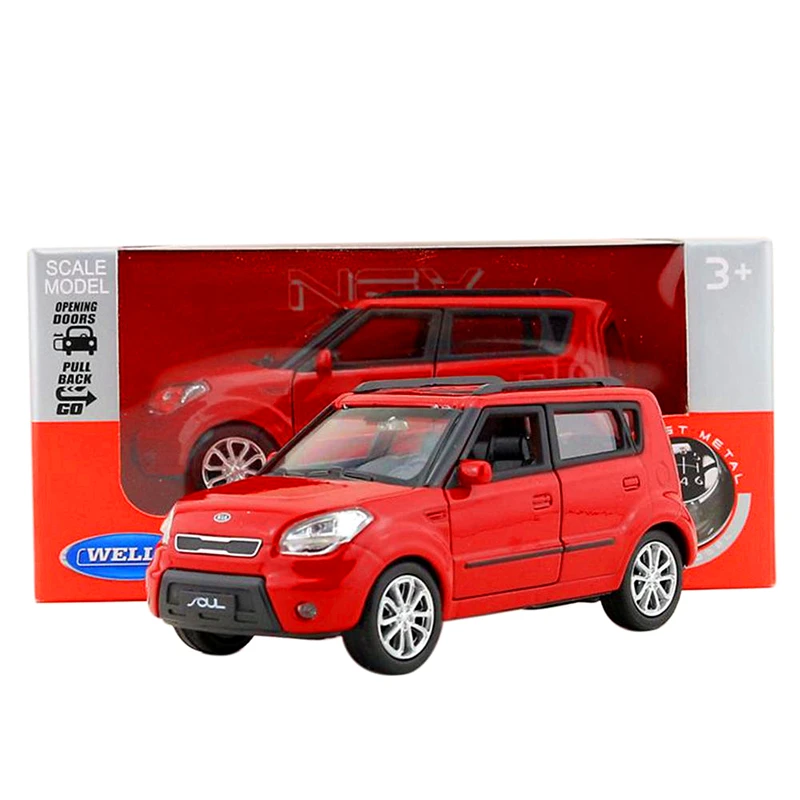 Модель автомобиля из сплава 1:36 модель Kia Soul SUV музыка и вспышка | Игрушки хобби