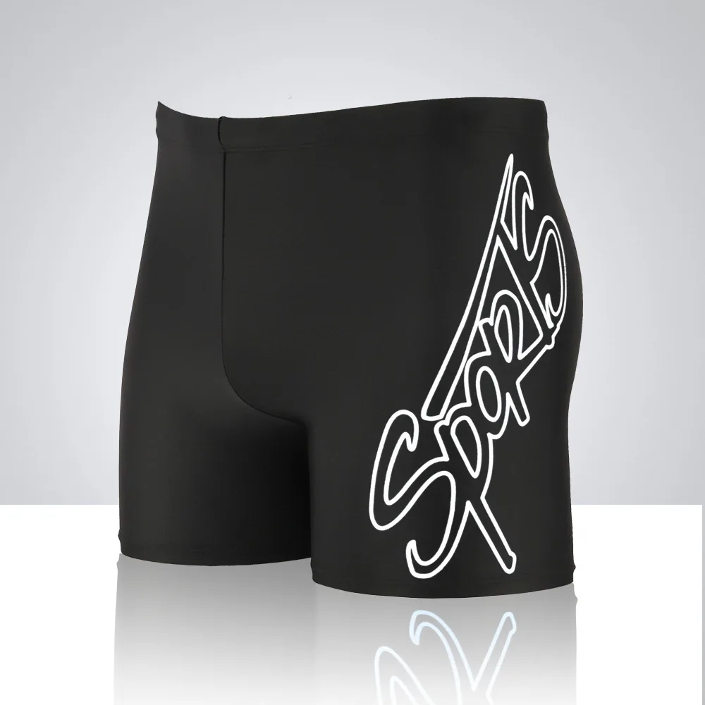 XL-2XL плавки с высокой талией надписью Sports быстросохнущие удобные для взрослых