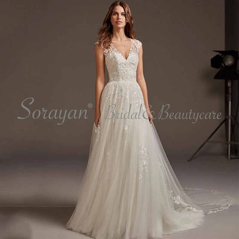 2019 сексуальный глубокий v образный вырез шикарный кружевной длинный шлейф А