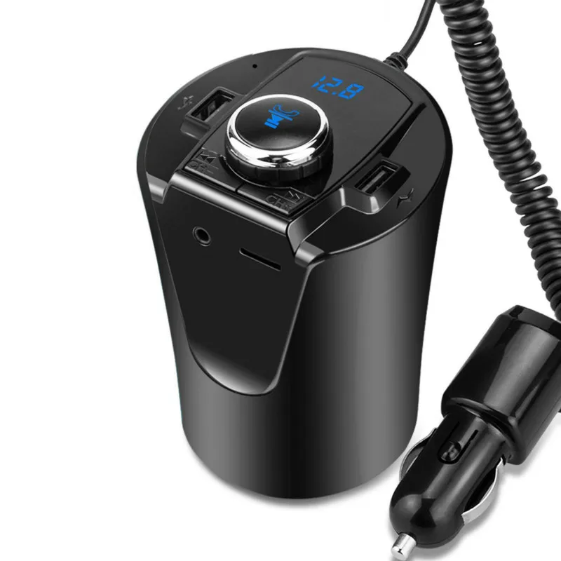 Беспроводной Bluetooth FM-передатчик MP3 USB автомобильный радиоприемник Aux адаптер