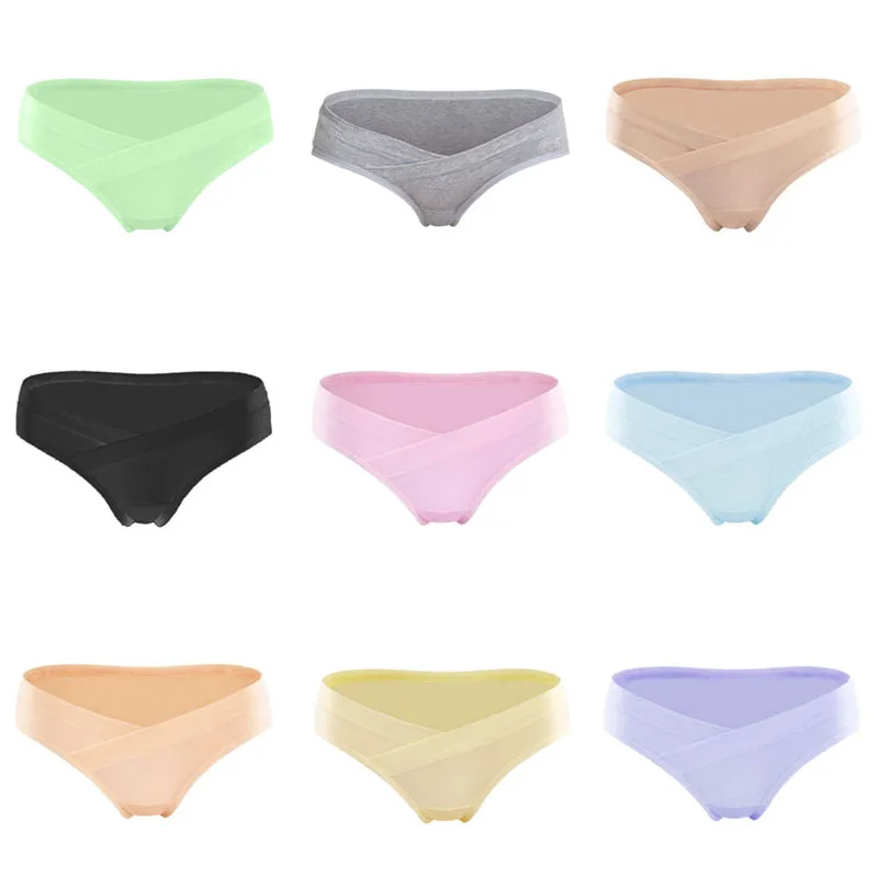 

6pc Maternity Underwear Pregnancy Panties Briefs For Pregnant Women UnderPants Cotton Low Waist Seamless Intimates Panties