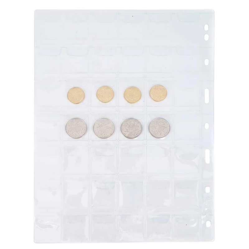 

Newly 10 Pcs Coins Album Collection Book Inner Pages Mini Pence Folder Holder Gift for Collector VA88