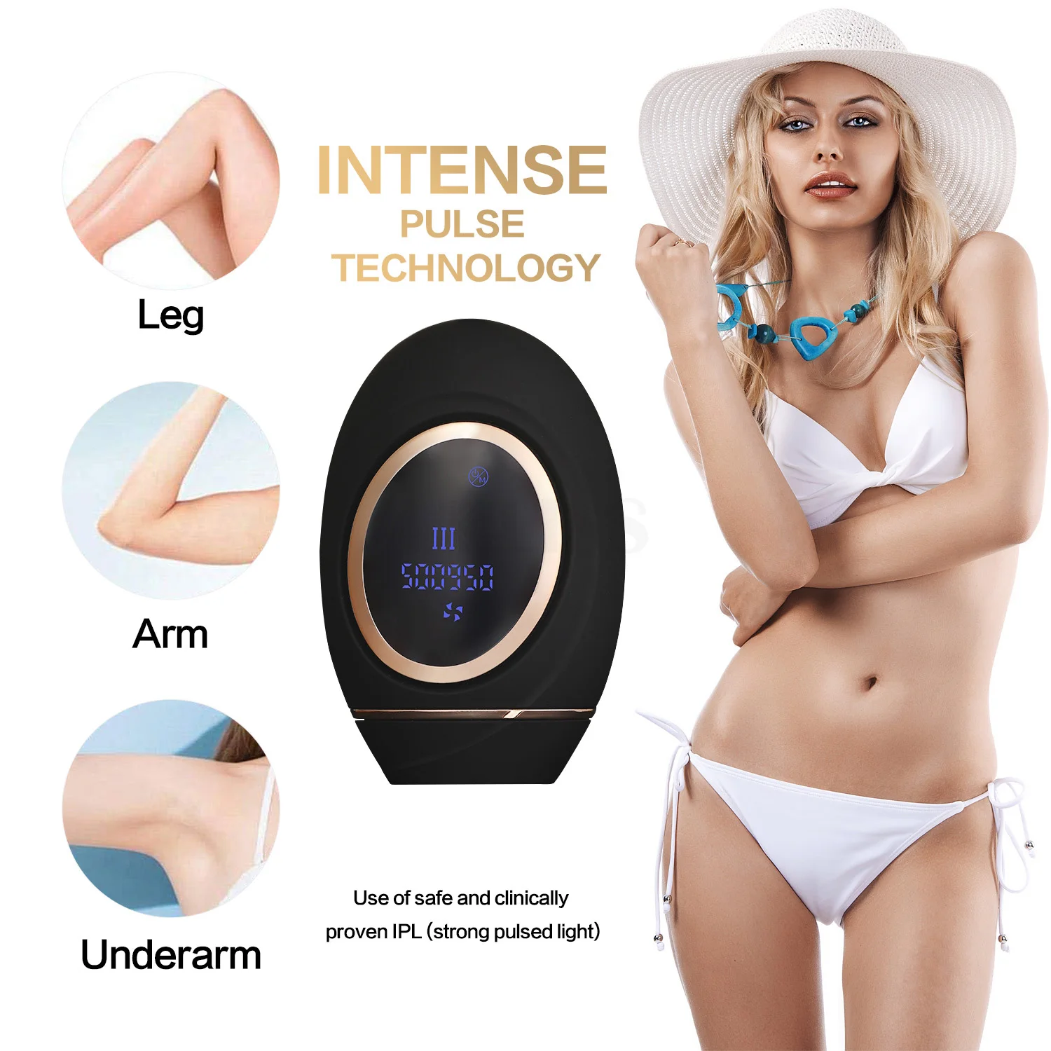 

IPL Laser Eplilator Hair Removal Body Facial Shaver Painless Laser Shavor Professional Laser Epilator Machine Hair Remover