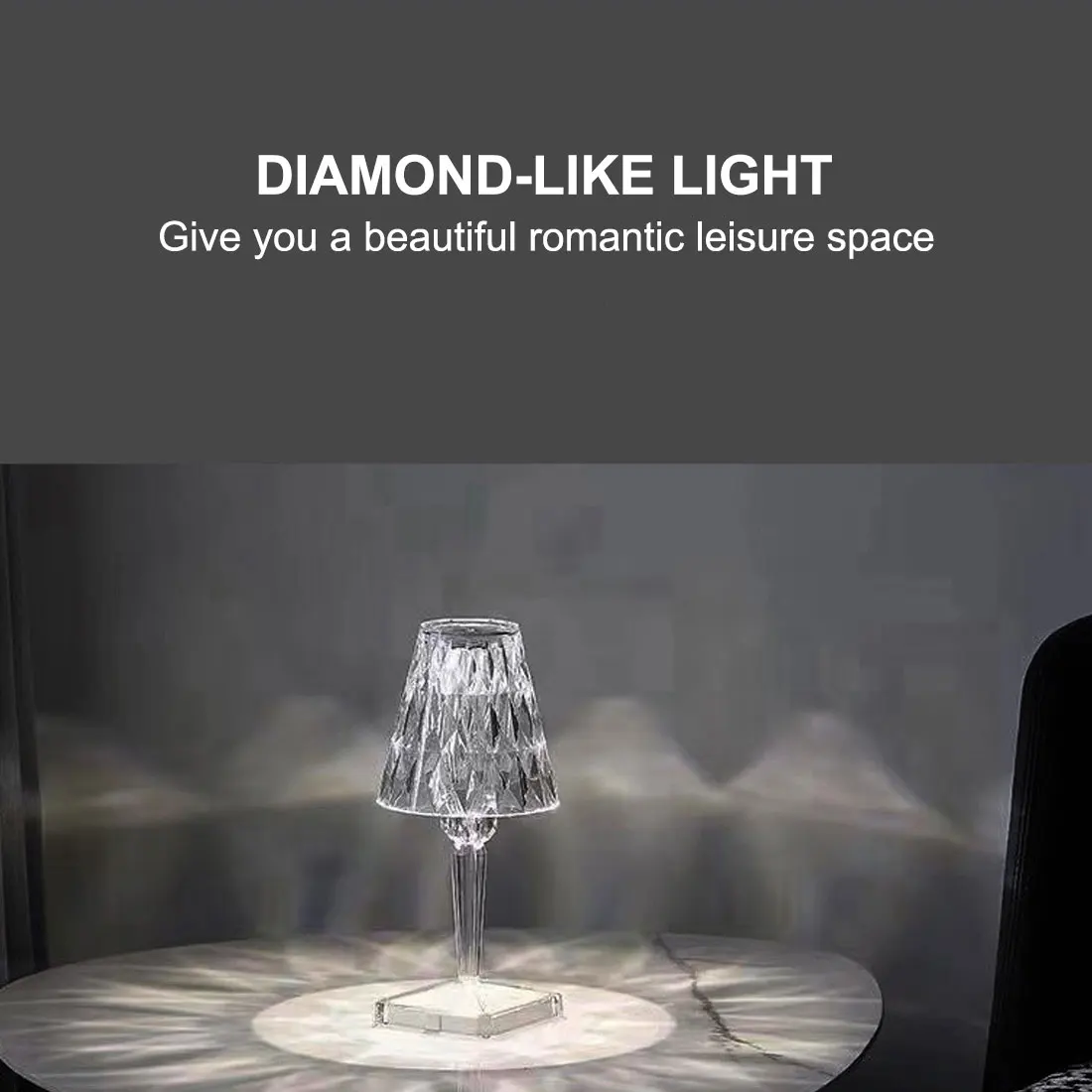 

Table Lamp for Bedroom Living Room Desk Lamp Study Crystal Art Decor Beside Night Lights Lighting Wedding Decoration2021