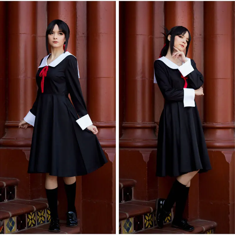 DM COS Kaguya-sama: костюм Школьная форма для девочек Love is War Косплей Костюм Кагуя шиномия