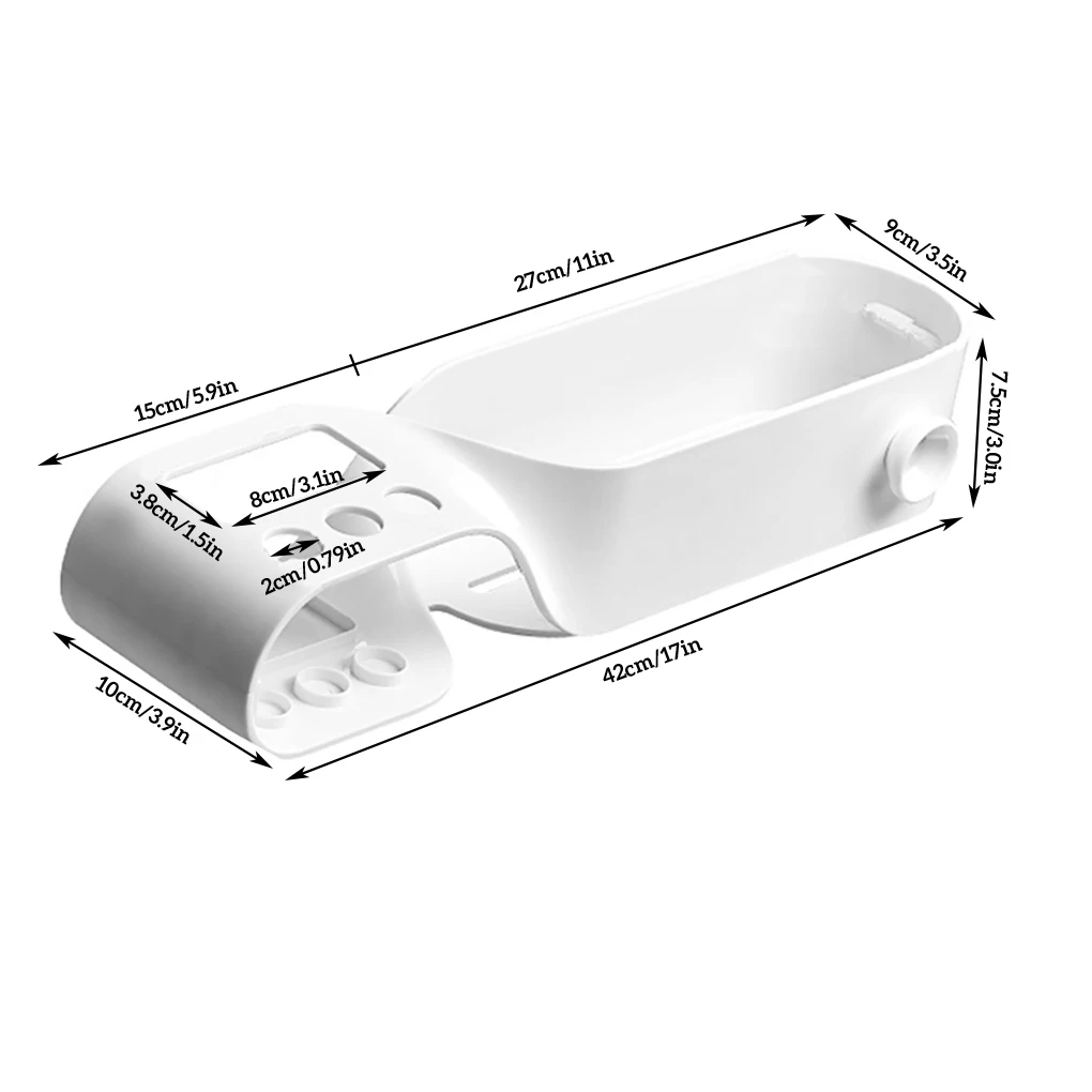 

Bathroom Organizer Shelf Shampoo Cosmetic Storage Rack S-shaped Wall Mounted Toothbrush Toothpaste Holder