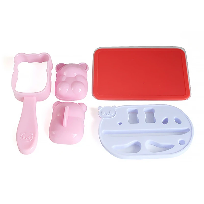 Cute Little Bear Sushi Rice Ball Mold Set Maker Bento DIY Curry Japanese Mould For Kitchen Accessorie | Дом и сад