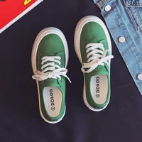 2021 women fashion casual sneakers breathable flat driving vulcanize lovers walking canvas shoes
