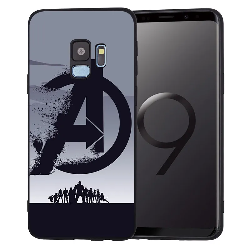 С принтами "Marvel", "Мстители", для Samsung Galaxy S6 S7 край S8 S9 S10 Plus Note 8, 9, 10, A30 A40 A50 A60 A70 M10 M20 чехол для телефона etui