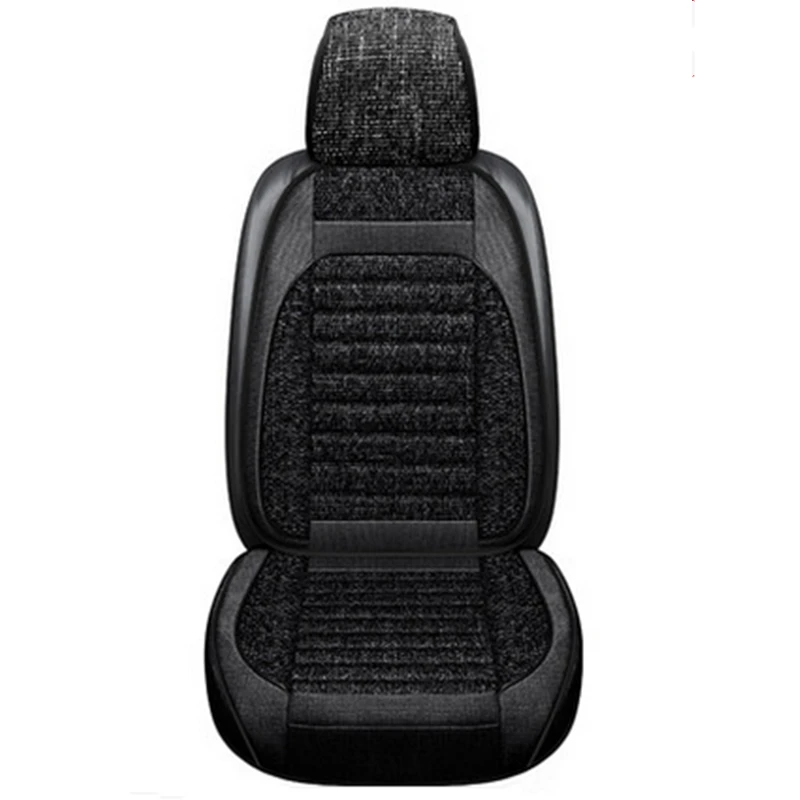

2022 New Car Seat Cover Four seasons Not Moves Flax Auto Seat Cushions, For Kia Rio Non Slide Flax Chair Cover E1 X30