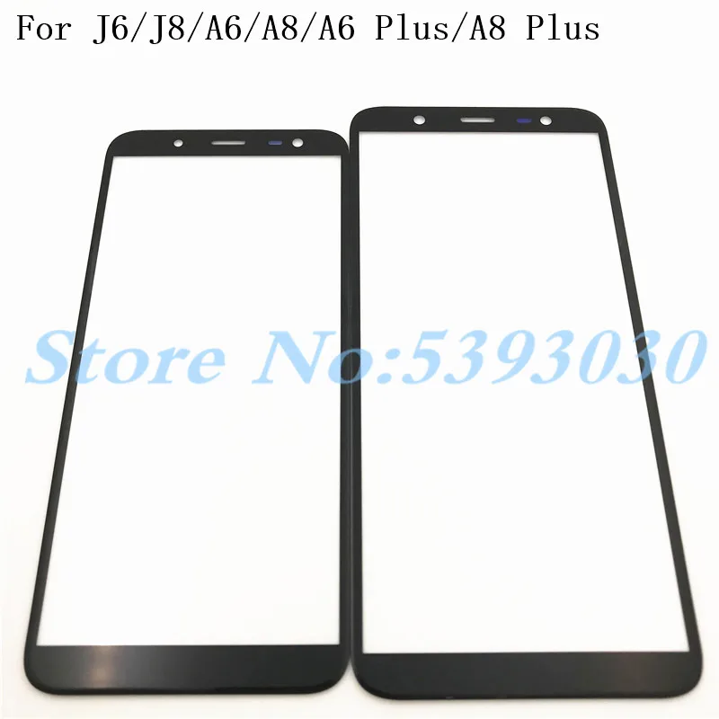 Переднее стекло сенсорный экран LCD внешняя панель для Samsung Galaxy A8 2018 J8 J6 A6 Plus A730 A530