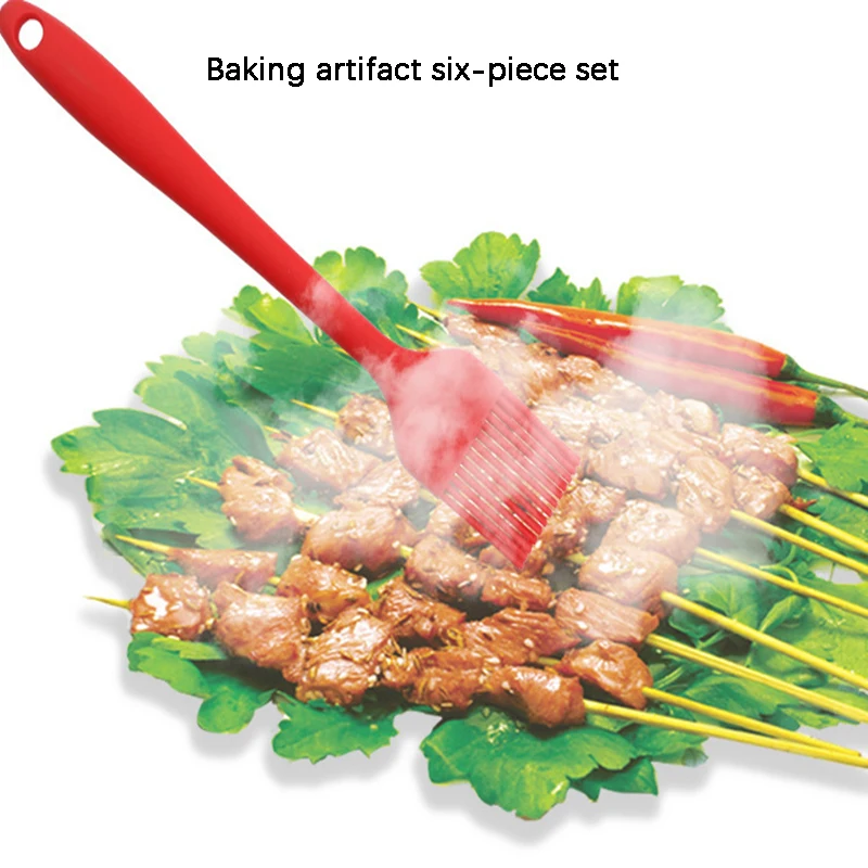 Набор кухонных шпателей силиконовые инструменты для приготовления пищи нож и