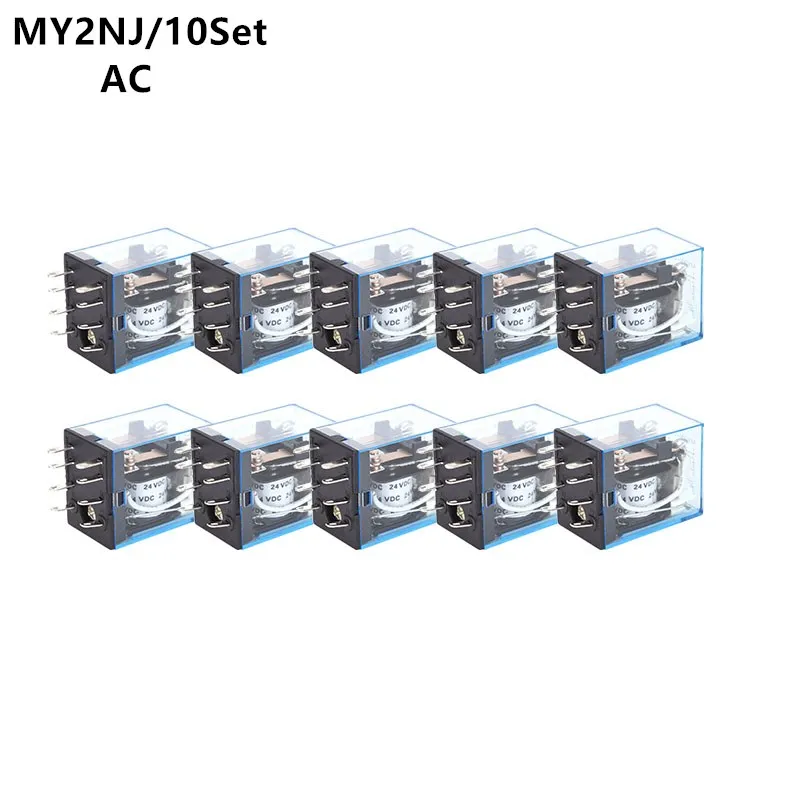 Переключатель MY2P HH52P MY2NJ универсальный DPDT Micro электромагнитный со светодиодной