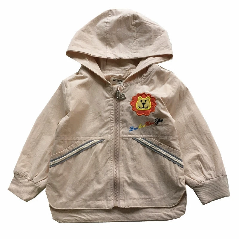 Тренчкот для мальчиков и девочек весна маленький мультяшный Лев | Детская одежда