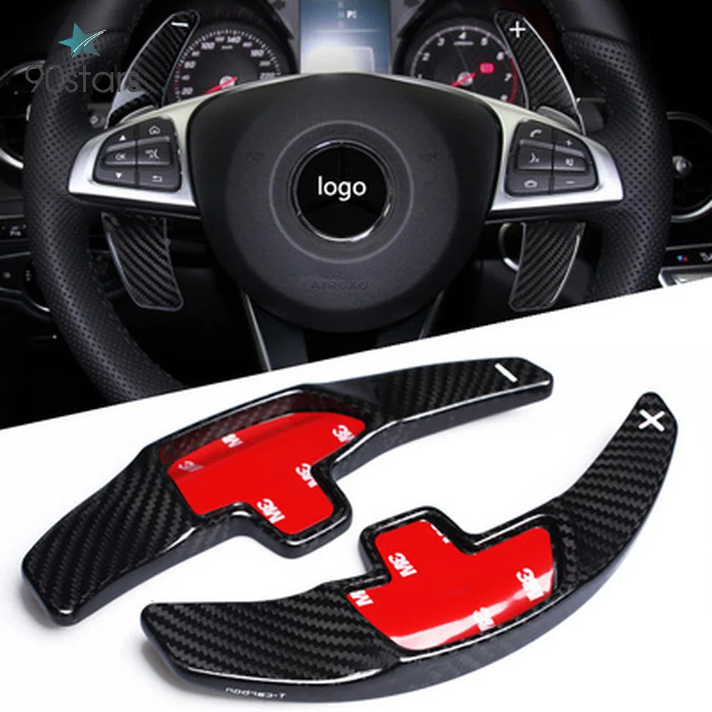 Весло рулевого колеса из углеродного волокна для Mercedes Benz C180L C260L GLE CLA C200L GLC Class S 2015