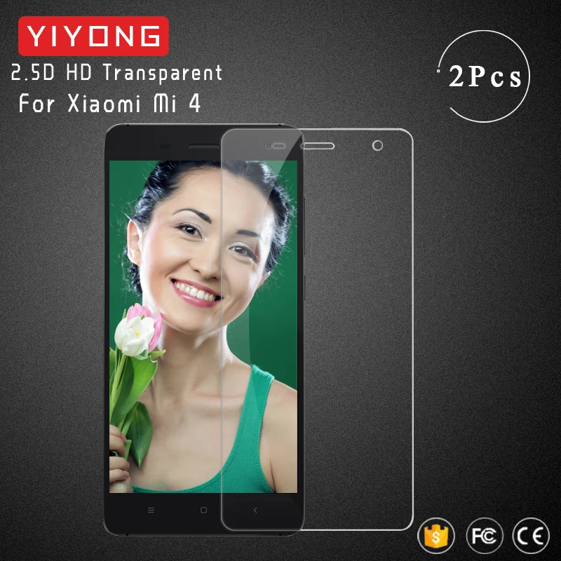 Защитное стекло YIYONG 2.9D для Xiaomi Mi 4 закаленное Xiomi Mi4 защитная пленка 4C Mi4C