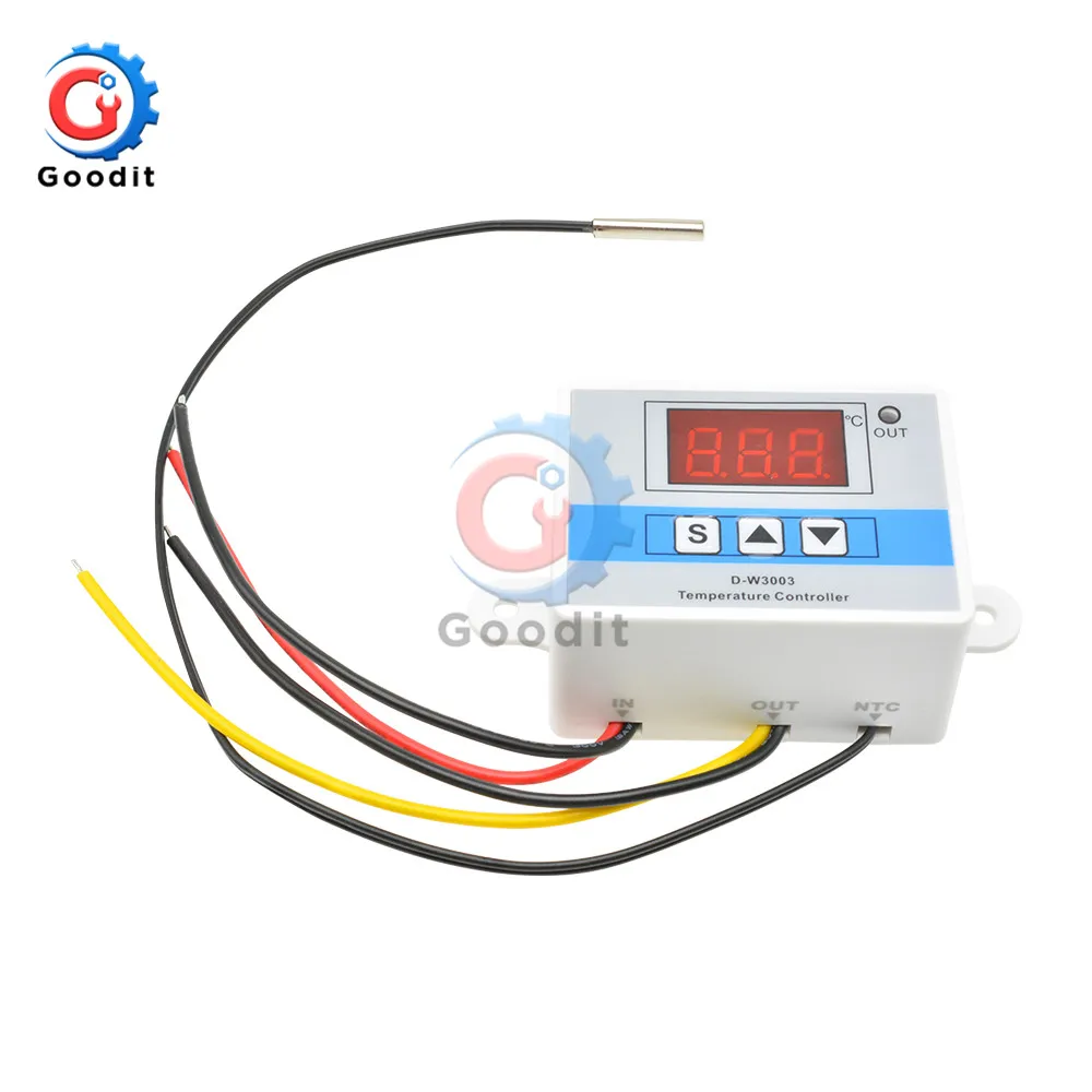 Цифровой светодиодный регулятор температуры W3003 DC 12 В термостат для инкубатора