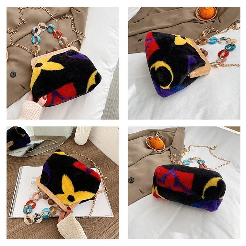 

Handbag Shoulder Fur Bag Crossbody Bags For Women Bolsos Para Mujer Bolsos Para Mujer Torebka Damska Sac A Main Femme Torebka