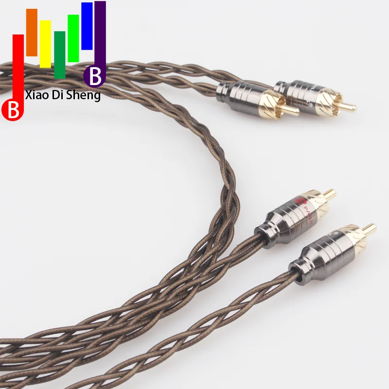 HI End Odin посеребренный RCA кабель для соединения к аудиокабель аналоговый