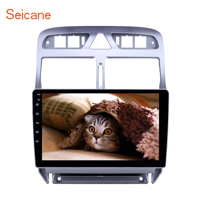 Seicane Android 8,1 " 2Din автомобильный Радио gps мультимедийный блок плеер для peugeot 307 2007 2008-2013 поддержка управления рулем