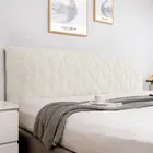 Роскошное утолщенное плюшевое стеганое покрытие чехол на спинку кровати, однотонное серое, полноразмерное покрывало для головы, бархатное покрытие для спины кровати, защита от пыли