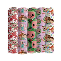 cartoon print bullet textured liverpool polyester fabric patchwork tissue kids home textile for sewing doll fabric