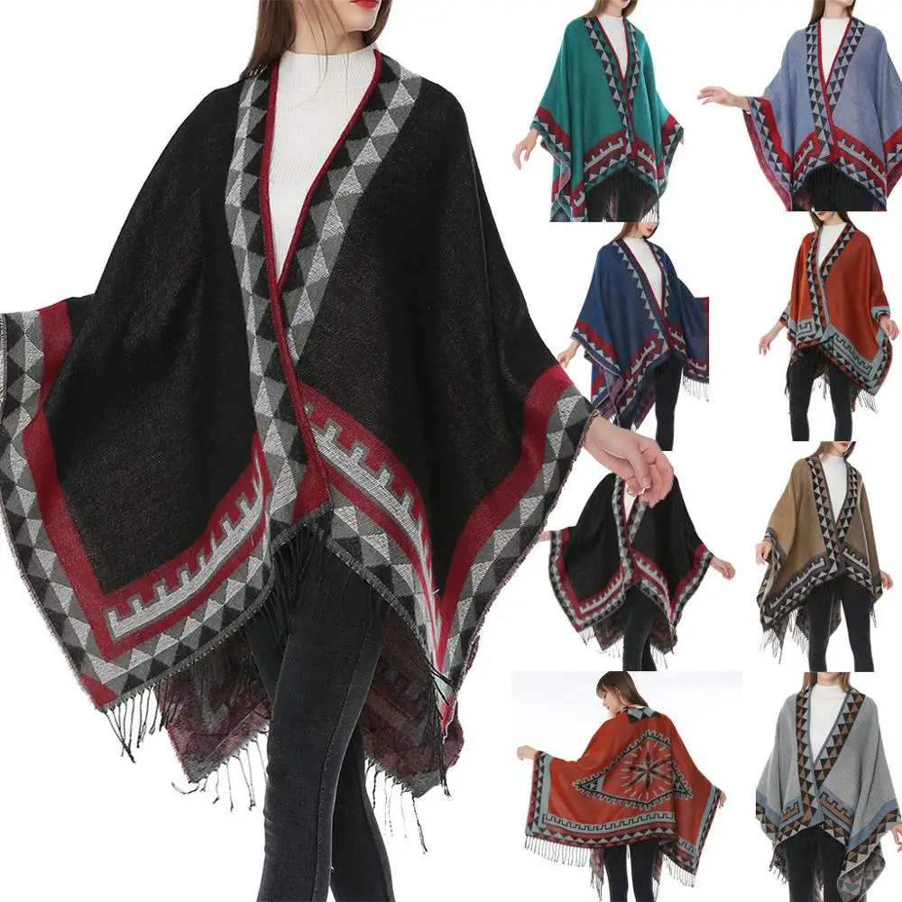 Весенний женский Мягкий кашемировый кардиган накидка пончо Mujer Invierno Elegantes для