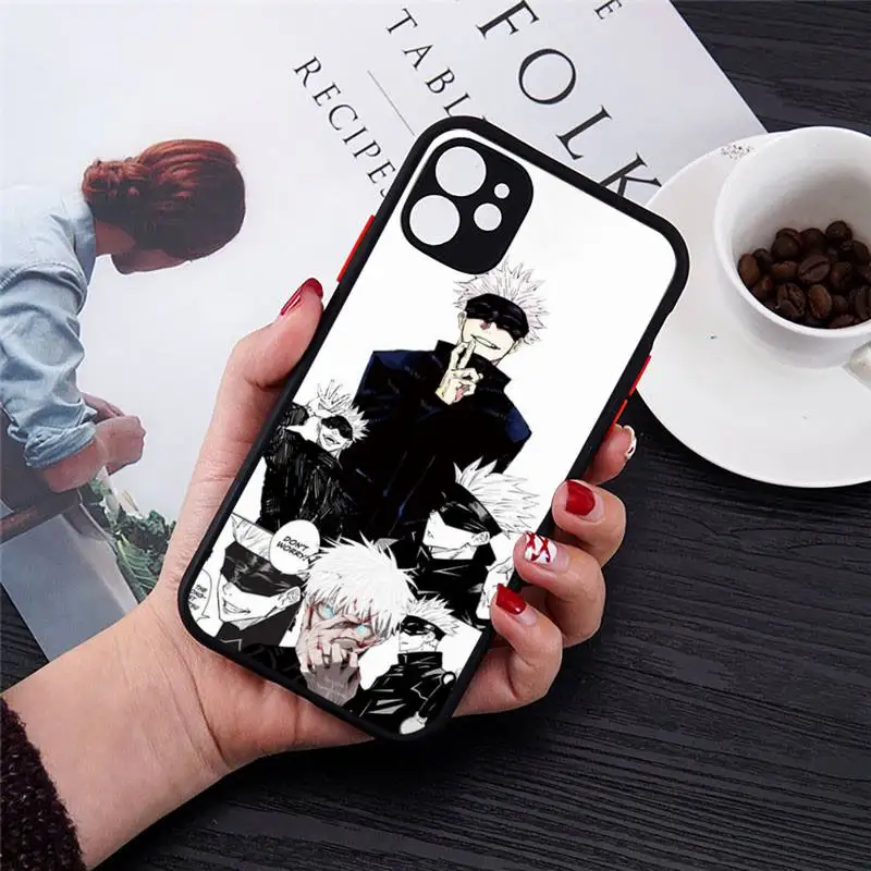 

Jujutsu Kaisen Anime Phone Case matte transparent For iphone 7 8 11 12 plus mini x xs xr pro max cover