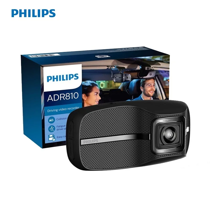 Видеорегистратор PHILIPS ADR810 автомобильный видеорегистратор качество записи Full HD
