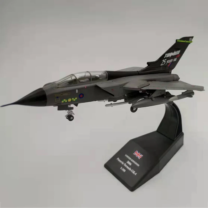 

1/100 Scale Panavia Tornado United Kingdom Royal Air Force GR4 Aircraft Airplane Models Toys W Landing Gear For Kids Collections