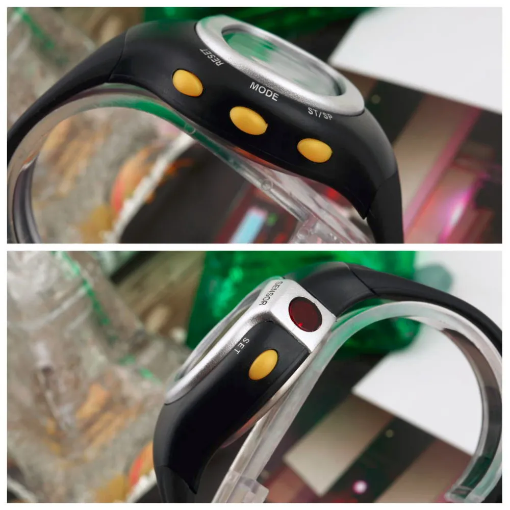 Pulse Heart Rate Monitor Wrist Watch Calories Counter Sports Fitness Exercise