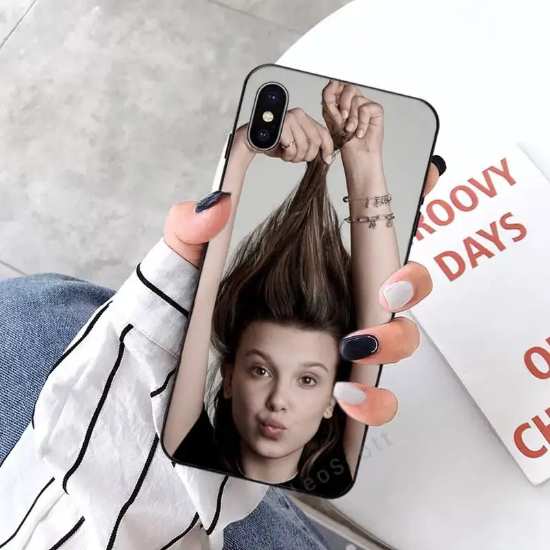 

Millie Bobby Brown Phone Case for iPhone 11 12 mini pro XS MAX 8 7 6 6S Plus X 5S SE 2020 XR