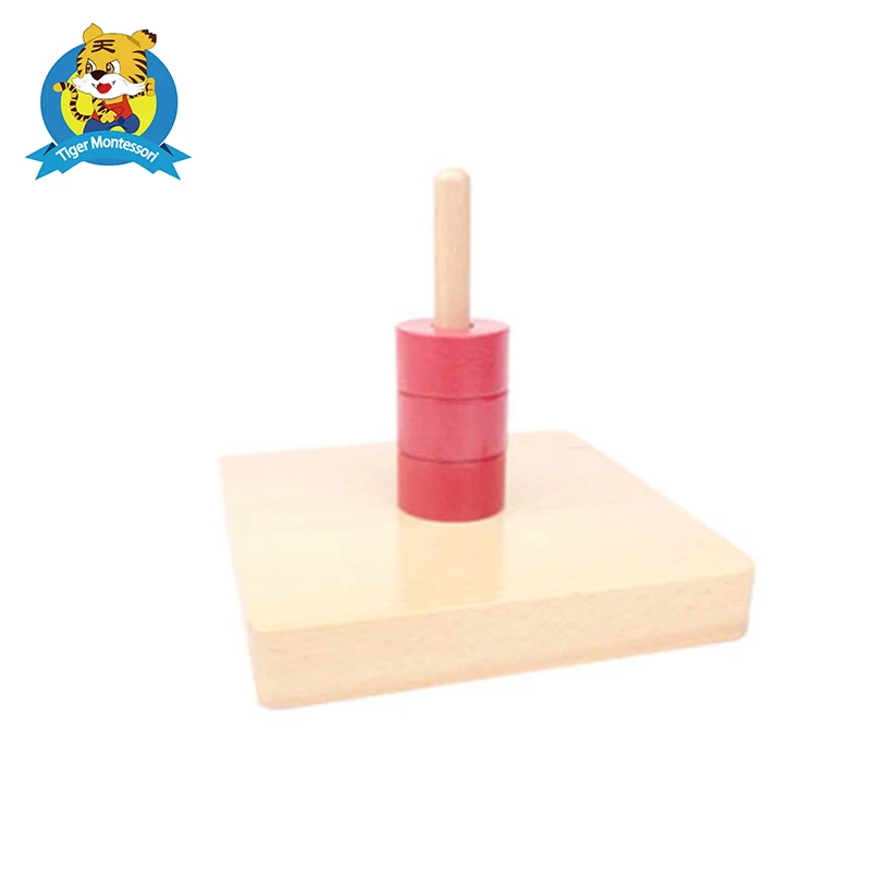 

montessori Discs on Vertical Dowel toy