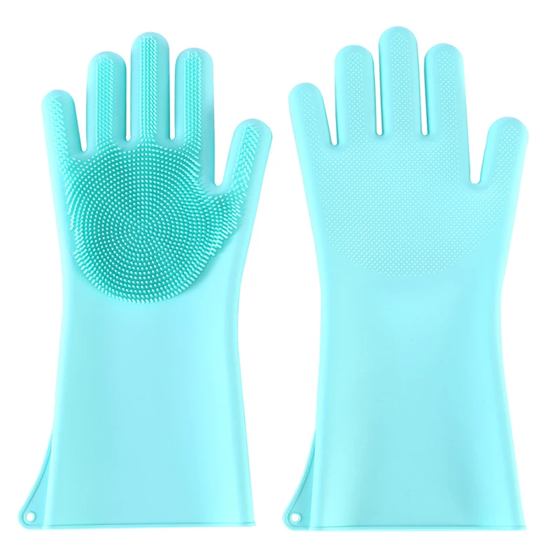 Style C-Blue Резиновые перчатки водонепроницаемые кухонные перчатки для мытья посуды латексные перчатки садовые бытовые перчатки для мытья посуды для посуды - Цвет: Style C-Blue