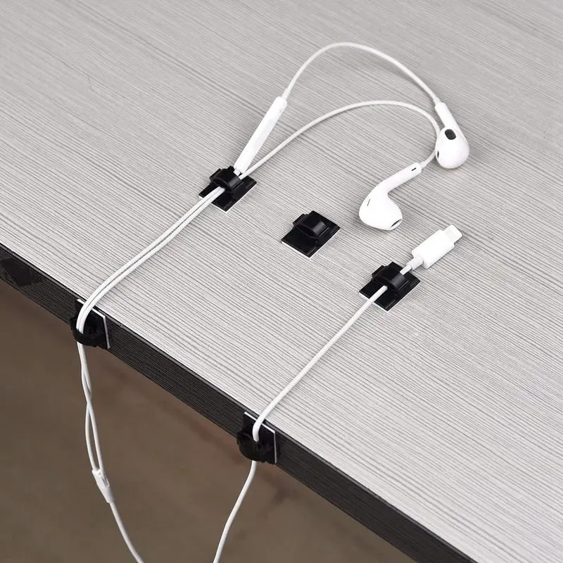 50 шт. Самоклеющийся зажим для кабеля пластиковый прямоугольный быстрая Привязка