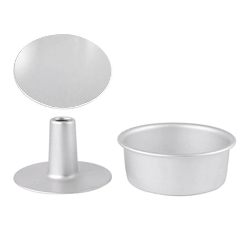 

4/5/7/9/10Inch 3 In 1 Aluminum Alloy Round Hollow Non-Stick Chiffon Cake Mold Angel Food Cake Pan Baking Mould with Removable