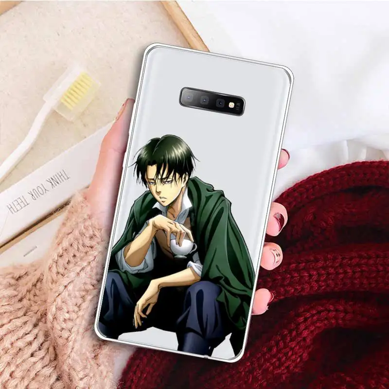 

Hot Anime Attack On Titan Phone Case Transparent For Samsung Galaxy A 71 21s S note 8 9 10 plus 20 ultra
