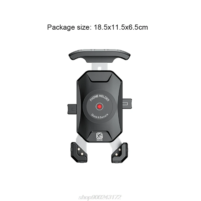 

Universal Rearview Mirror Phone Holder for Motorcycles-bicycle Handlebars 360Rotation for Mobile Up to 6.5 J03 21 Dropship