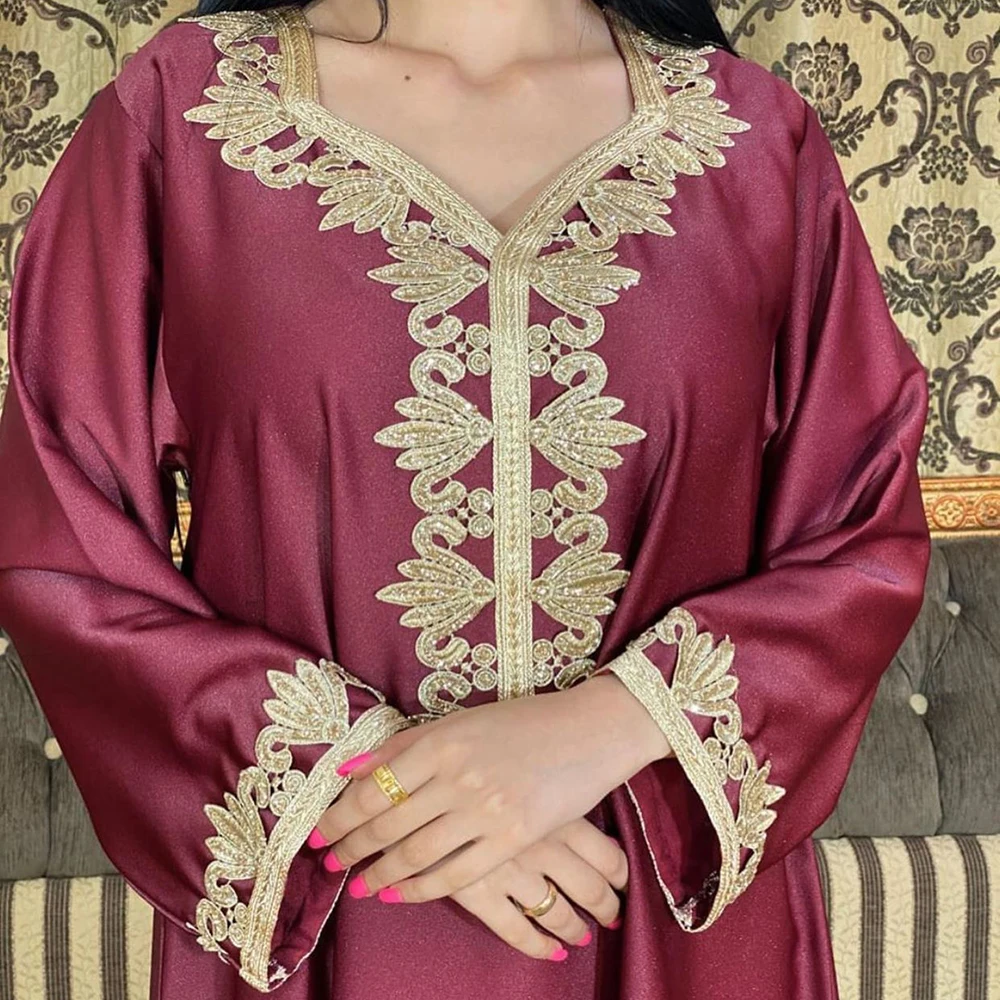 Мусульманское платье ислама европейская одежда платья Абайи для женщин халат